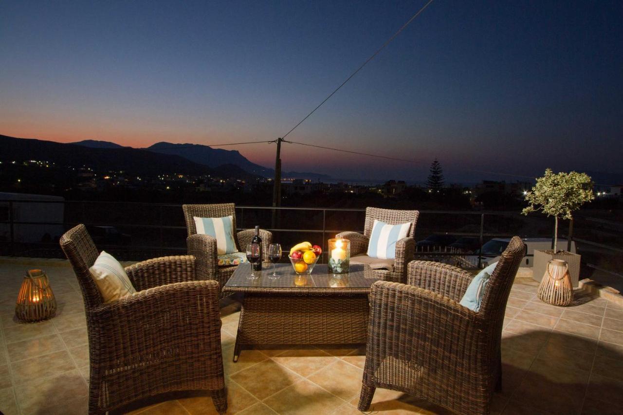Mike'S Apartment I Luxury Above The Sea Киссамос Экстерьер фото